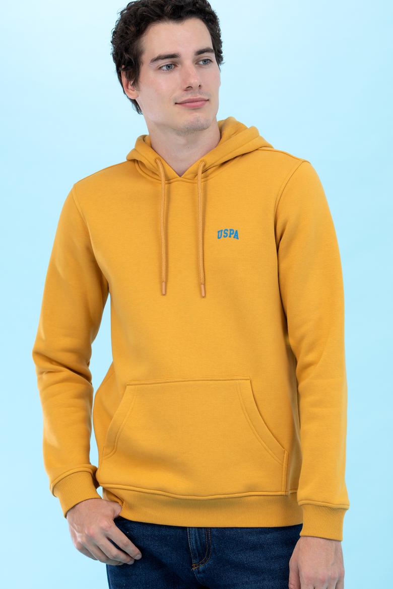 Hardal Kapüşonlu Basic Sweatshirt - 50273935021