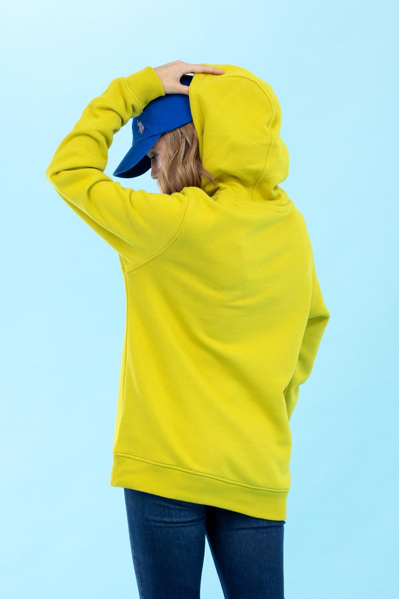 Fıstık Kapüşonlu Basic Sweatshirt - 50273935131