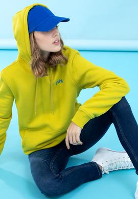 Fıstık Kapüşonlu Basic Sweatshirt - 50273935131