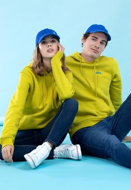 Fıstık Kapüşonlu Basic Sweatshirt - 50273935131
