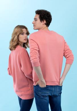 Somon Bisiklet Yaka Basic Sweatshirt - 50276089068