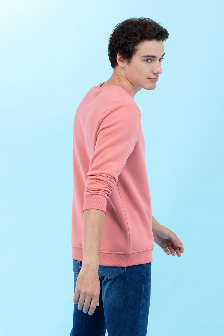 Somon Bisiklet Yaka Basic Sweatshirt - 50276089068