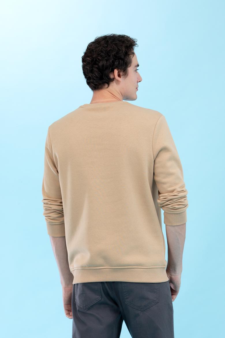 Kum Bisiklet Yaka Basic Sweatshirt - 50276089101