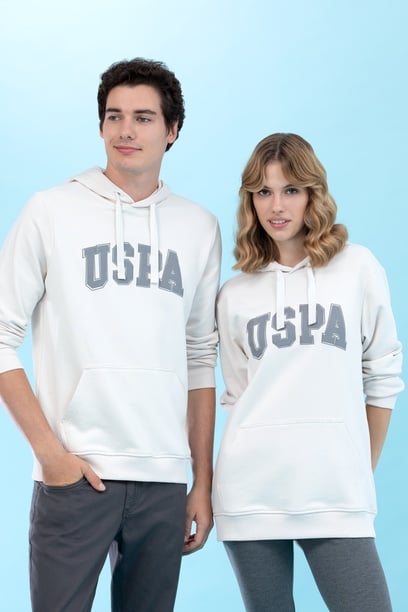 Taş Kapüşonlu Basic Sweatshirt