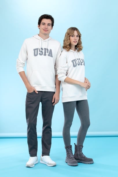 Taş Kapüşonlu Basic Sweatshirt