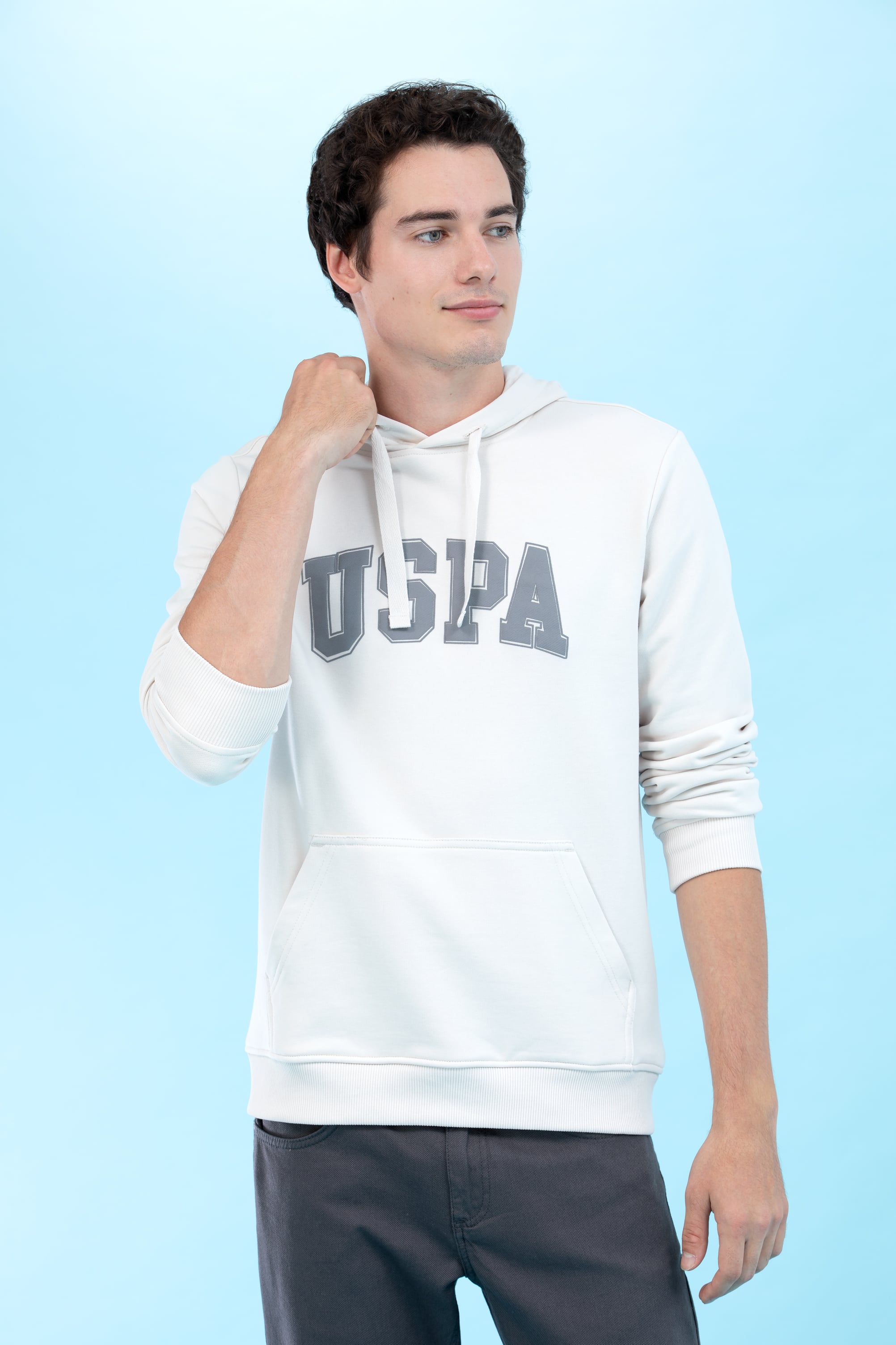 Taş Kapüşonlu Basic Sweatshirt - Image 6