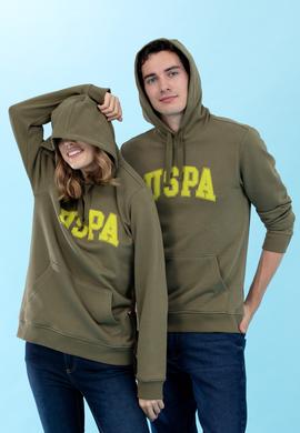 Haki Kapüşonlu Basic Sweatshirt - 50273736123