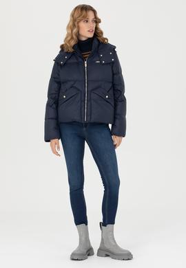Kadın Lacivert Mont - 50272053041