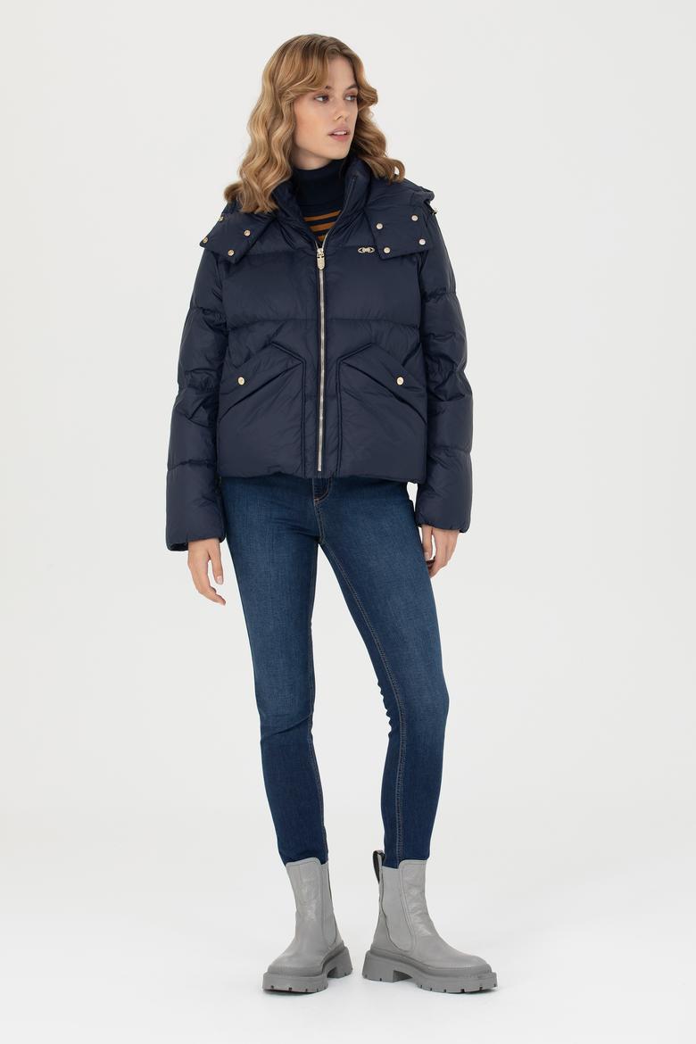 Kadın Lacivert Mont - 50272053041