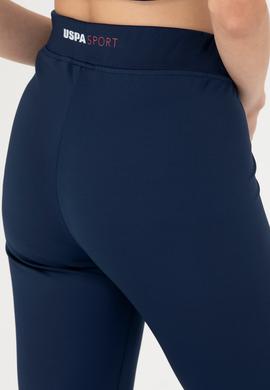 Kadın Lacivert Yüksel Bel Spor Tayt - 50272295019