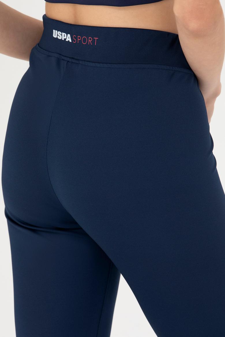 Kadın Lacivert Yüksel Bel Spor Tayt - 50272295019