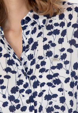 Kadın Lacivert Uzun Kollu Gömlek - 50267242002