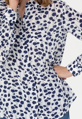 Kadın Lacivert Uzun Kollu Gömlek - 50267242002