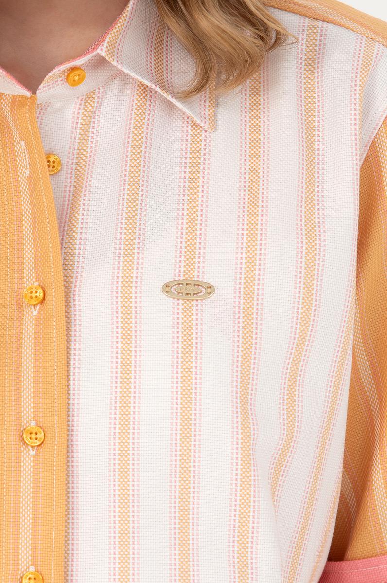 Kadın Hardal Uzun Kollu Gömlek