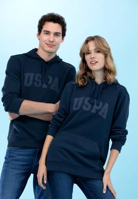 Lacivert Kapüşonlu Basic Sweatshirt - 50273736019