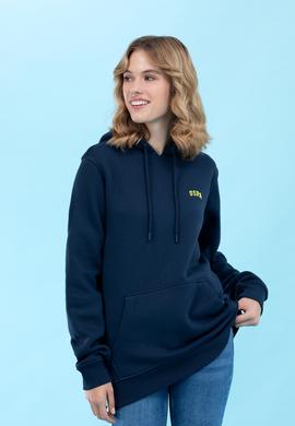 Lacivert Kapüşonlu Basic Sweatshirt - 50273935001