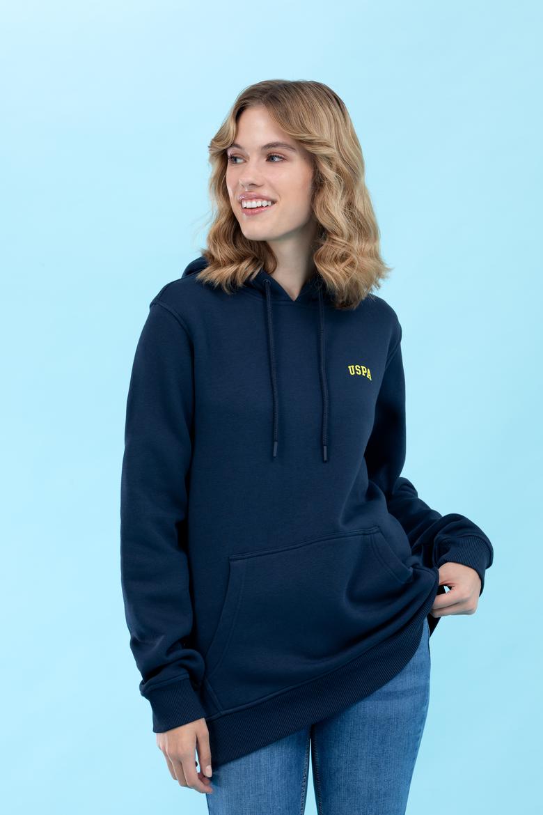 Lacivert Kapüşonlu Basic Sweatshirt - 50273935001