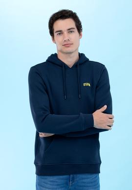 Lacivert Kapüşonlu Basic Sweatshirt - 50273935001