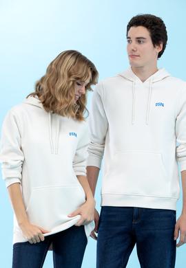 Taş Kapüşonlu Basic Sweatshirt - 50273935041