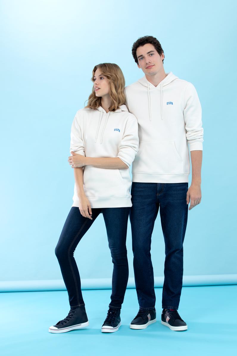 Taş Kapüşonlu Basic Sweatshirt