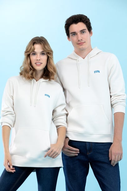 Taş Kapüşonlu Basic Sweatshirt