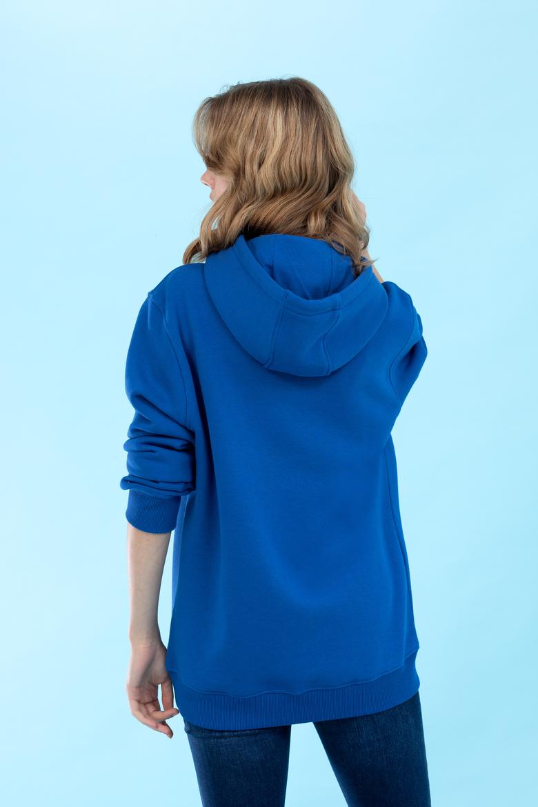 Saks Kapüşonlu Basic Sweatshirt - 50273935101