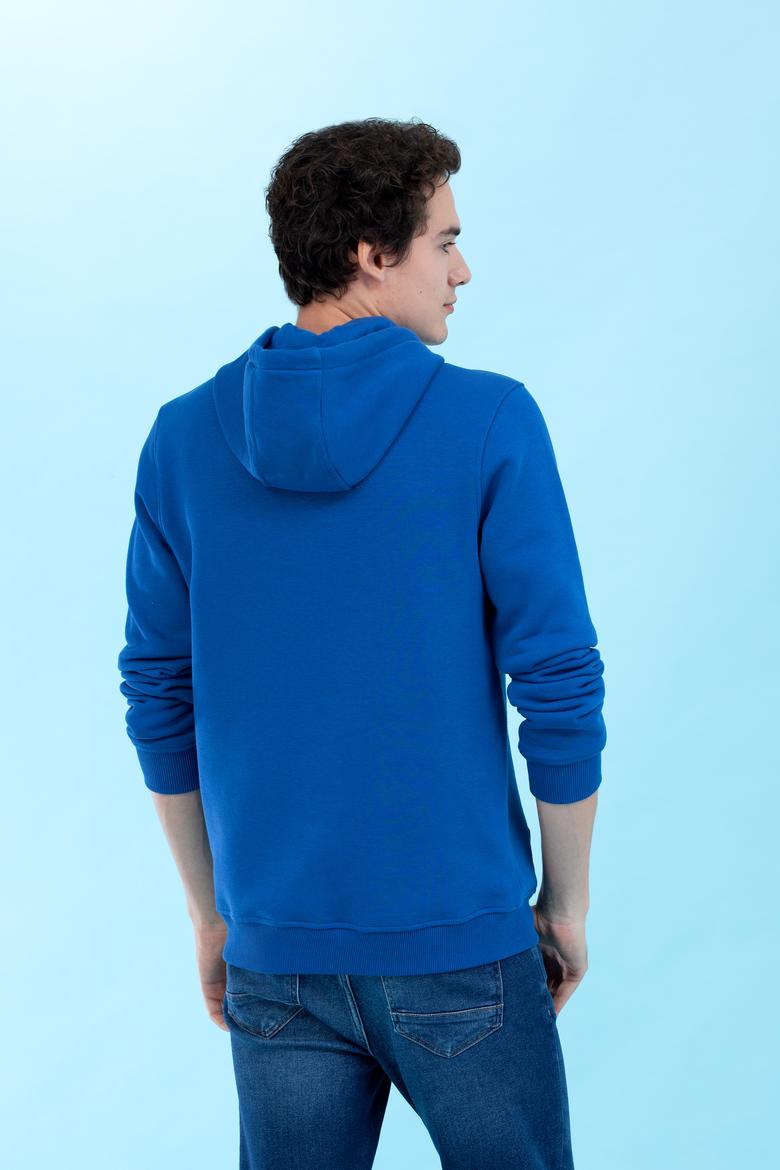 Saks Kapüşonlu Basic Sweatshirt - 50273935101