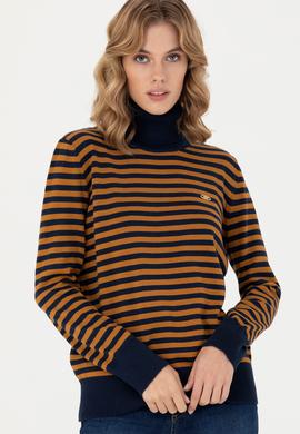 Kadın Lacivert Balıkçı Yaka Kazak - 50270440004