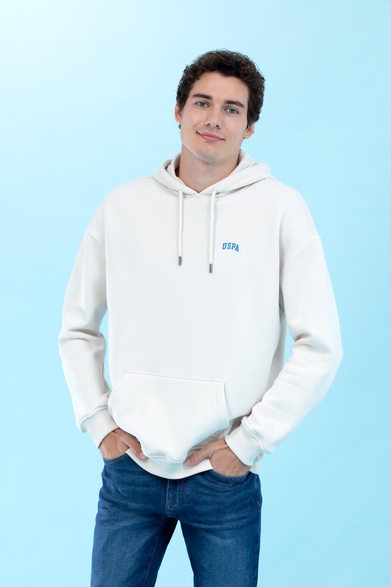 Taş Kapüşonlu Oversize Basic Sweatshirt - 50276088006