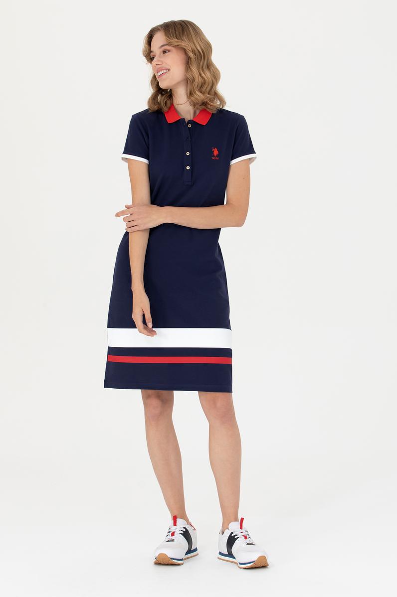 Kadın Lacivert Örme Elbise