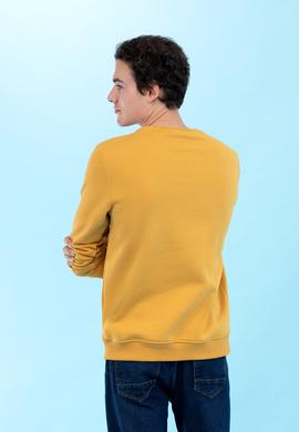 Hardal Bisiklet Yaka Basic Sweatshirt - 50276089096