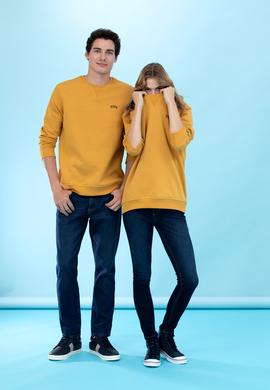 Hardal Bisiklet Yaka Basic Sweatshirt - 50276089096