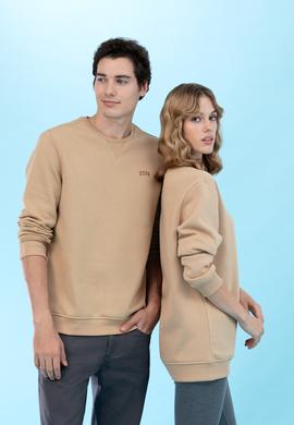 Kum Bisiklet Yaka Basic Sweatshirt - 50276089101