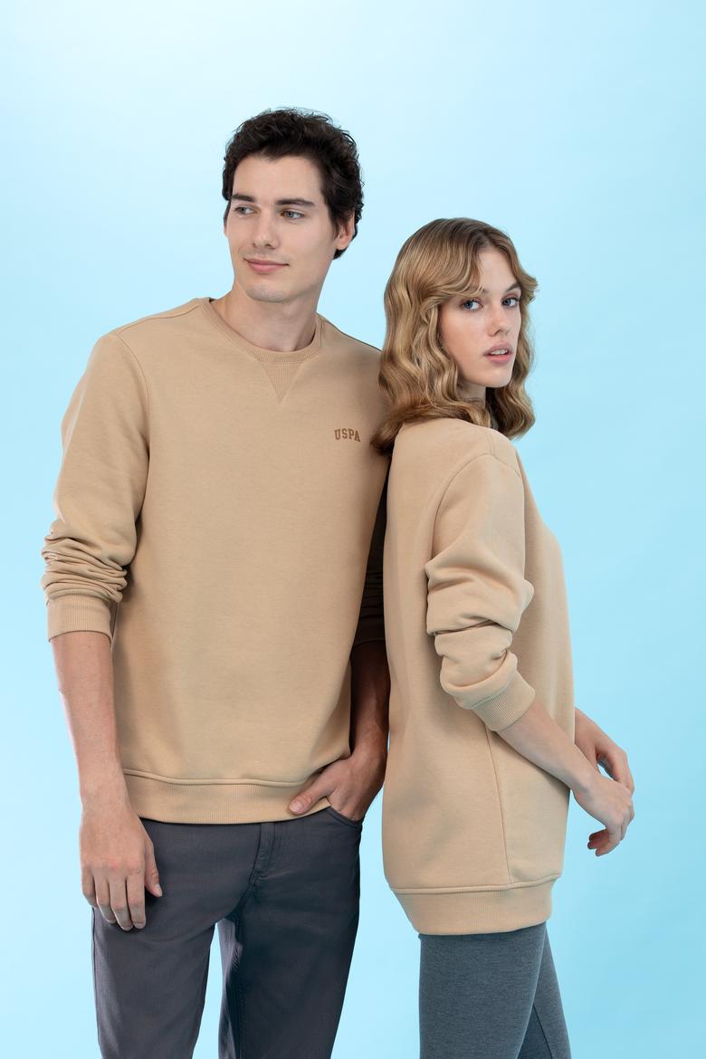 Kum Bisiklet Yaka Basic Sweatshirt - 50276089101