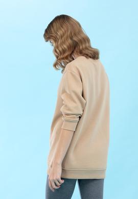 Kum Bisiklet Yaka Basic Sweatshirt - 50276089101