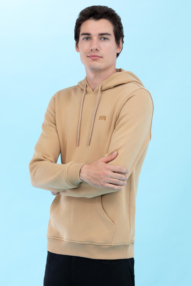 Kum Kapüşonlu Basic Sweatshirt - 50273935121