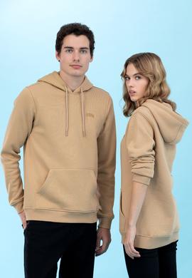 Kum Kapüşonlu Basic Sweatshirt - 50273935121