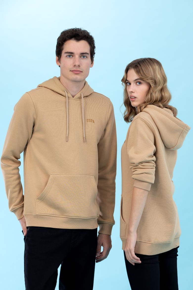 Kum Kapüşonlu Basic Sweatshirt - 50273935121