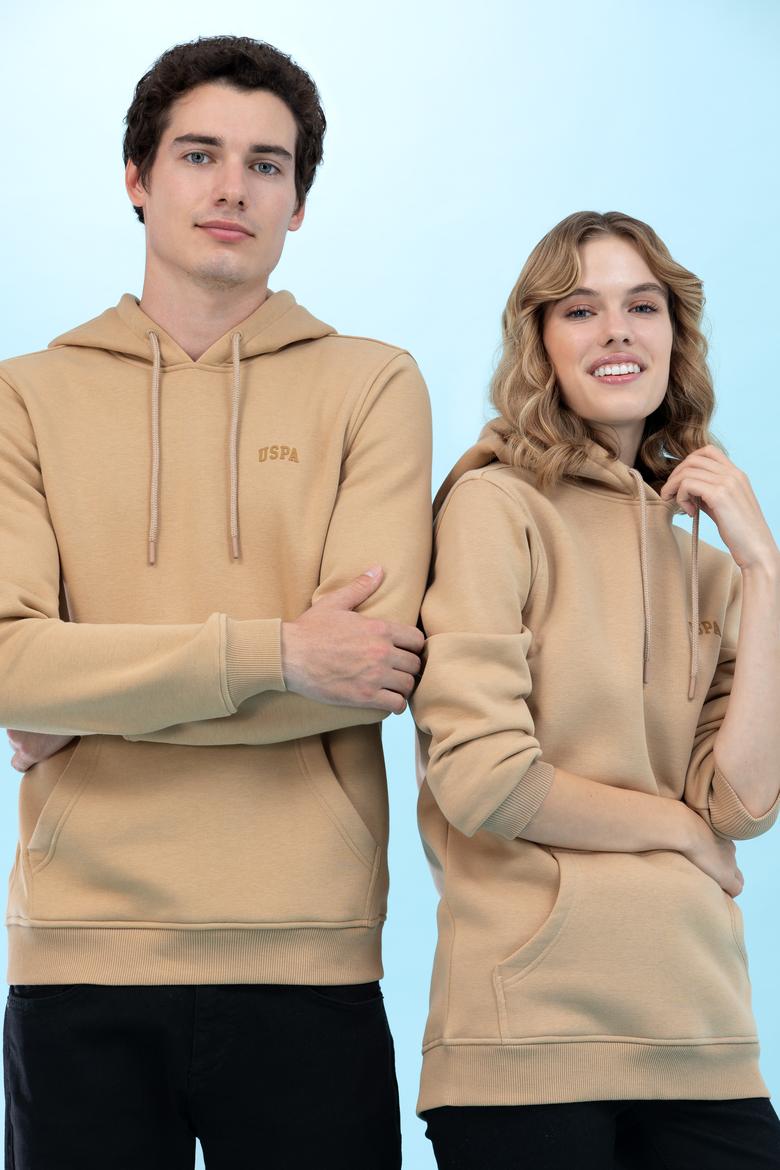 Kum Kapüşonlu Basic Sweatshirt - 50273935121