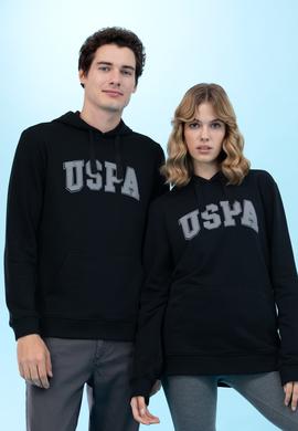 Siyah Kapüşonlu Basic Sweatshirt - 50273736094