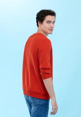 Kiremit Bisiklet Yaka Basic Sweatshirt - 50276089030