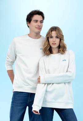 Taş Bisiklet Yaka Basic Sweatshirt - 50276089073