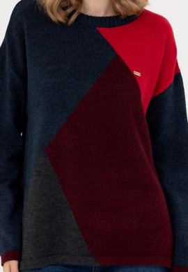 Kadın Lacivert Bisiklet Yaka Kazak - 50272033010