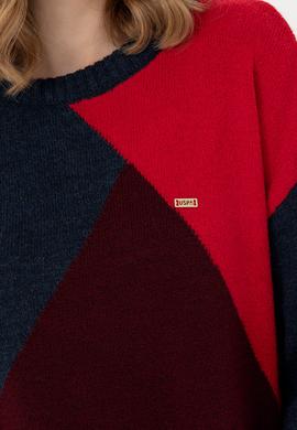 Kadın Lacivert Bisiklet Yaka Kazak - 50272033010