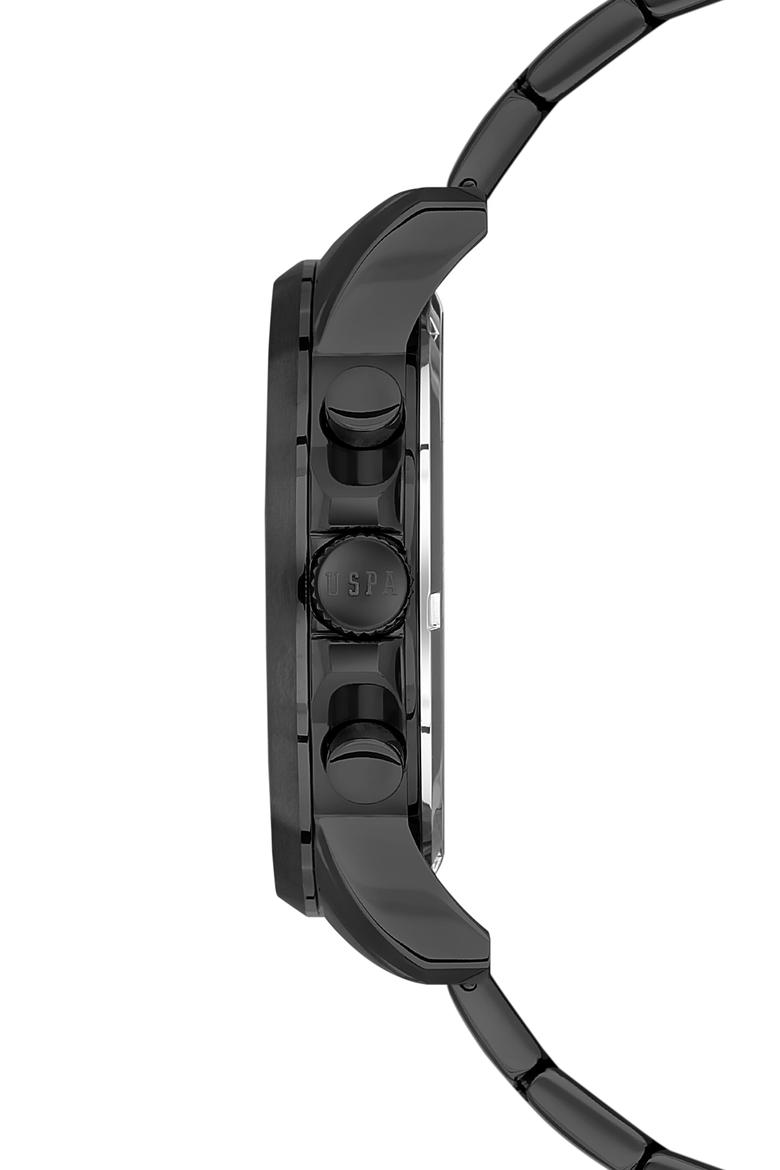 Erkek Siyah Çelik Kordon Kol Saati USPA1016-08 - 50282390001