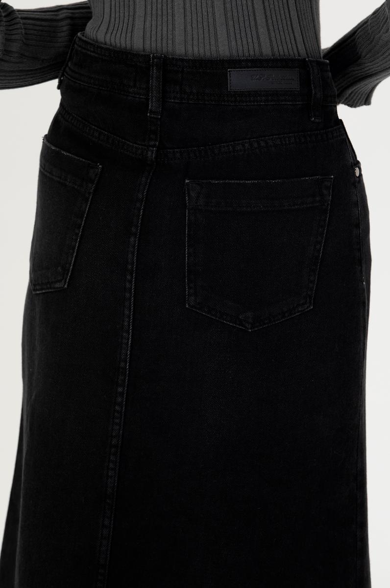 Kadın Siyah Jean Etek