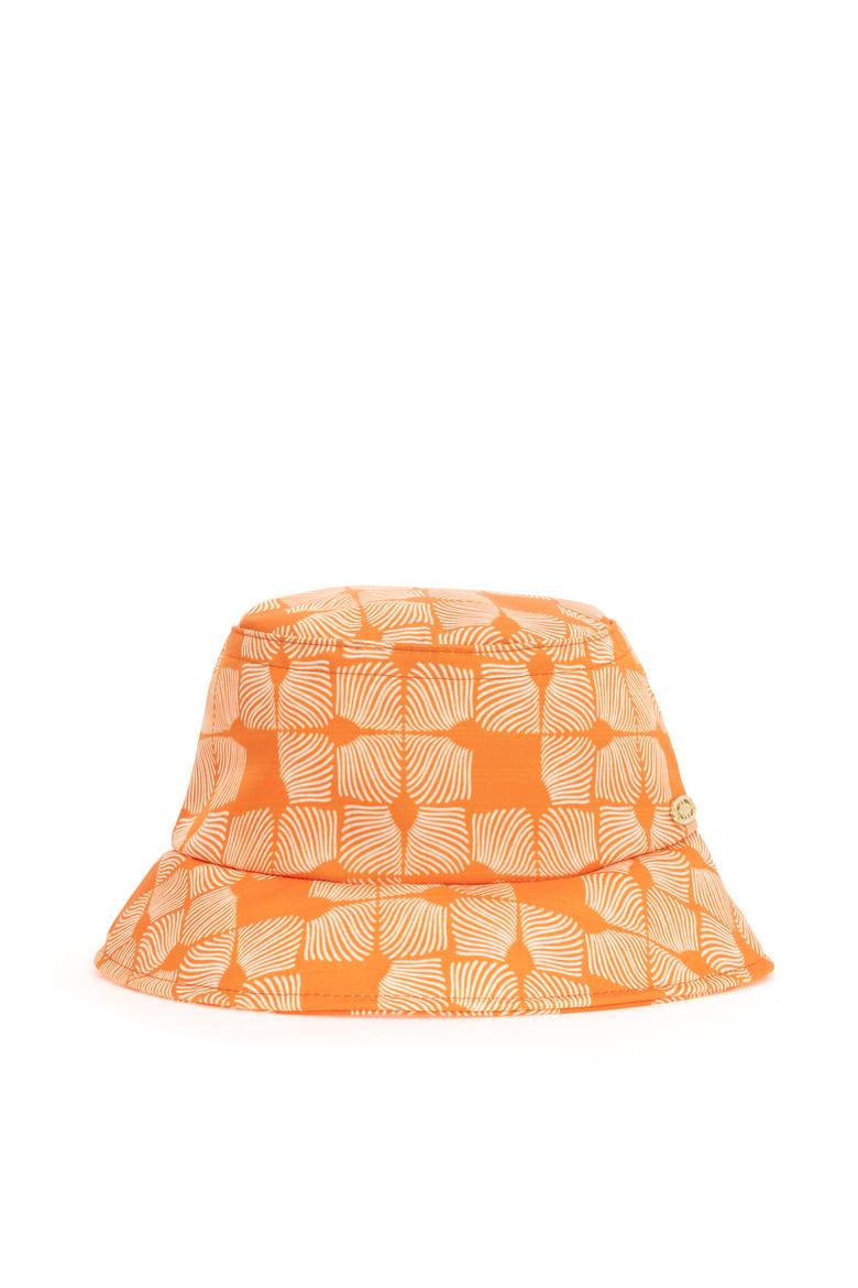 Kadın Turuncu Bucket Şapka - 50265805002