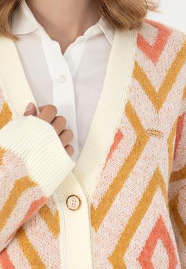 Kadın Krem Triko Hırka - 50269485008