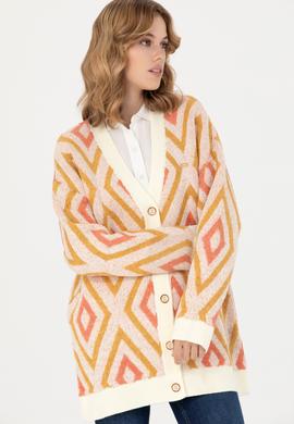 Kadın Krem Triko Hırka - 50269485008