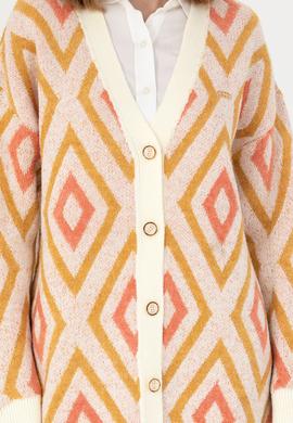 Kadın Krem Triko Hırka - 50269485008